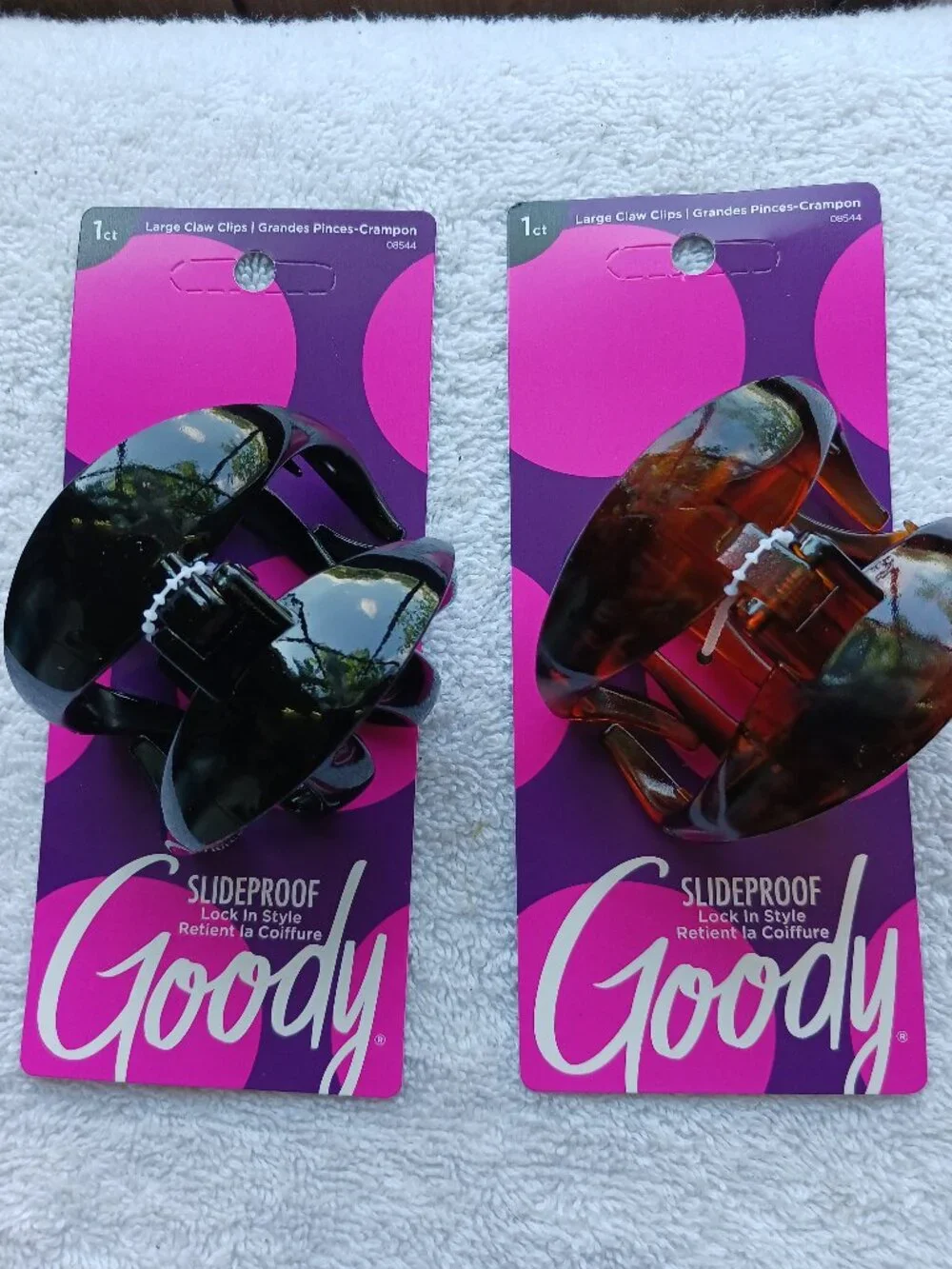 Goody Slideproof Large Plastic Claw Clip Round Octopus Hair Jaw Inner Teeth Grip